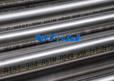 Heat Exchanger Stainless Steel Welded Tubing ASTM A270 / A249 Untuk Papermarking