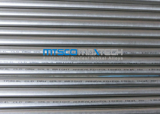 TP304 / 1.4301 ASTM A269 Stainless Steel Round Tube 14 / 16 / 18SWG , PE End Cut